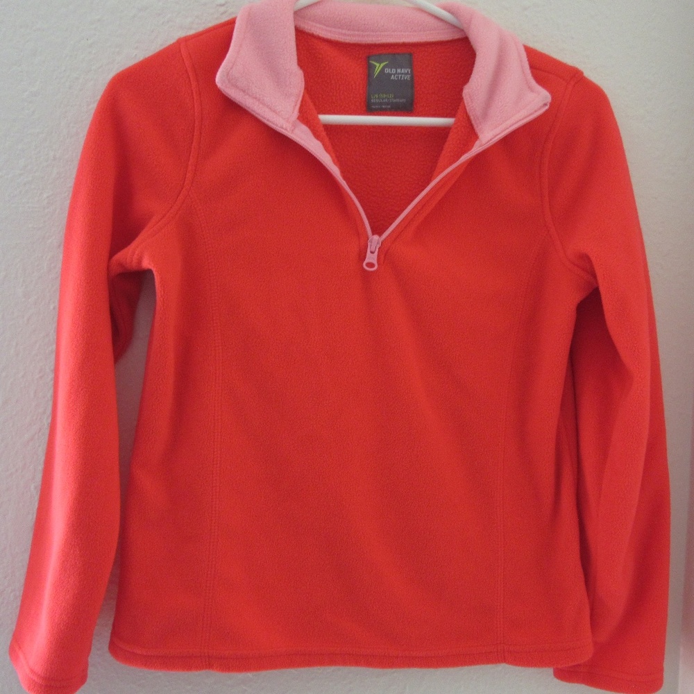 OLD NAVY Fleece Pull Over Girl's Size L 10/12